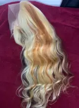 Peluca de encaje Frontal transparente de 13x6 Hd para mujer, postizo de encaje Frontal, color marrón, Rubio 613, Remy brasileño completo, color negro, predespuntado, 360