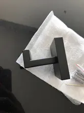 Robe Hook Paper-Holder Towel Rail-Bar-Rack Bar-Shelf Bathroom-Hardware-Set Tissue Black