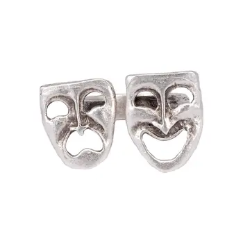 

Ring jewelery theater masks (dimensionless, jewelery alloy, silver) 55738