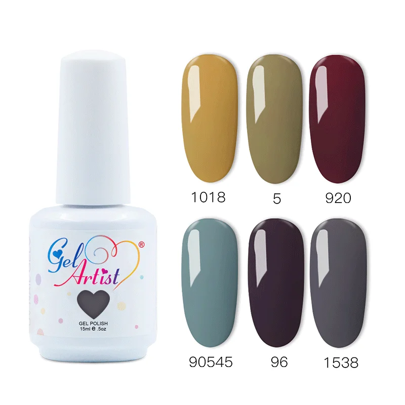 Gelartist Новое поступление Morandi гель для ногтей серия высокая технология. Высокое качество УФ/светодиодные лампы для ногтей Гель-лак Отмачивание 6 бутылка набор - Цвет: set 6