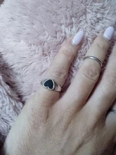 XIYANIKE 925 plata esterlina negro circonita de corazón amor anillo de cristal mujer joyería de moda Retro apertura clásico Кольцо venta al por mayor