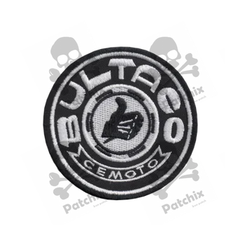 

BULTACO LOGO PARCHE BORDADO, iron patch, gestickter patch, patch brode, remendo bordado, toppa ricamata