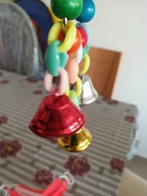 Colorido loro juguetes suspensión puente colgante cadena para mascotas juguetes de mascar para pájaro, loro pájaro jaula Juguetes Para loros decoración del hogar con pájaros