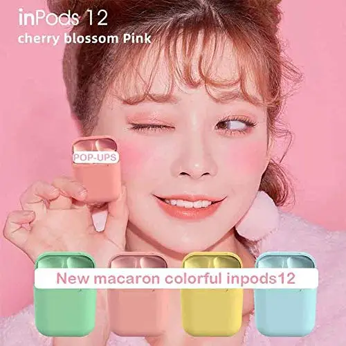 Auriculares inalámbricos bluetooth inPods 12 с помощью губки Макарон 5,0 cajita bateria внешний аккумулятор на Airpods стерео cascos грех кабель сайт peques