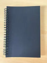 Bloc de notas para dibujo y pintura de grafiti, diario de bocetos, cubierta suave de papel negro, Bloc de notas, cuaderno, suministros escolares de oficina, 1 ud.