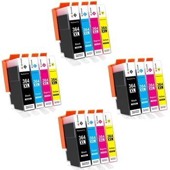 

16 cartriges HP364xl HP 364xl 364xl's refill Compatible for printer Model PhotoSmart C 5300 series