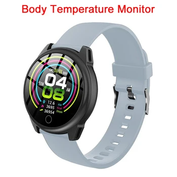 

New Design Smart Watches Body Temperature Monitor Sport Fitness Watch Tracker Women Men Smart Bracelet band DIY UI Smartwatch