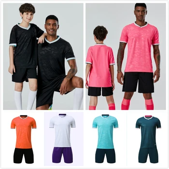 

China OEM Factory Customize Soccer Jersey Shorts Set Professional Design Team Logo Football Uniform Adult Kids Sweatshirt Tshirt