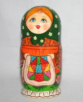 

Matryoshka girl with blanket