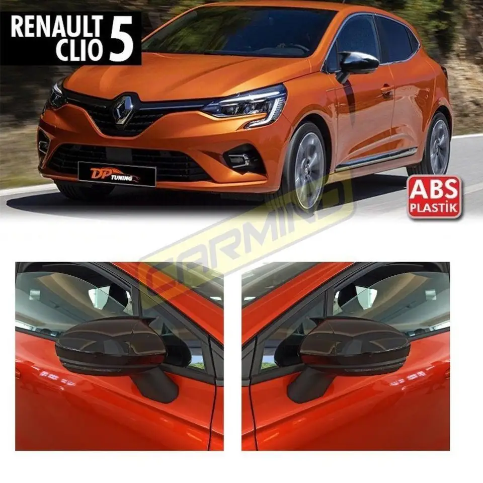 Spoiler Avant / Lèvre De Pare-chocs Pour Renault Clio 5 (2019-2022) - Kit 3 Pièces En ABS Noir