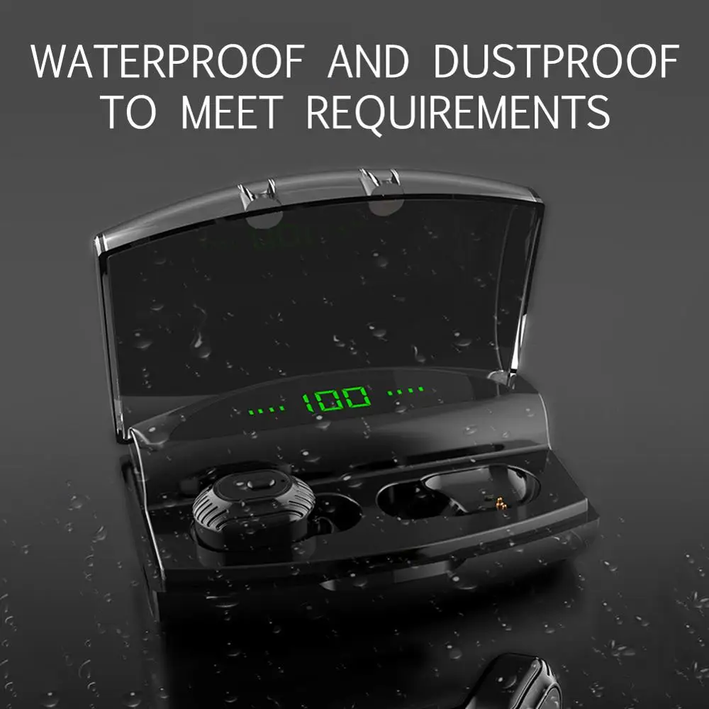 

XG20 TWS Bluetooth Earphones Headset 5.0 Dual Digital Display Screen with Charging box Hands-free for Sport Earphone