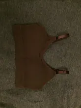 Sujetador deportivo sin costuras para mujer, Top de Fitness para Yoga, Copa A-D, negro y blanco, Top corto de gimnasia para correr