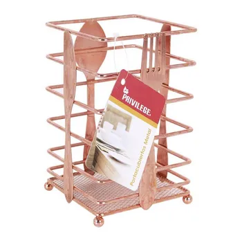 

Cutlery Organiser Copper Privilege Metal (10,3 x 10,3 x 16 cm)