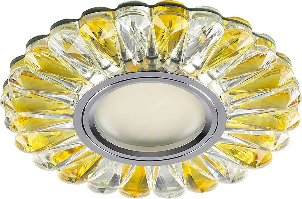 Светильник встраиваемый с белой LED подсветкой Feron CD901 потолочный MR16 G5.3 прозрачный