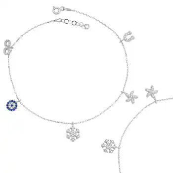 

Merve Silver Luck Womens Bracelet