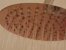 Cabezal de ducha de cascada ultrafina de acero inoxidable, cabezal de ducha de lluvia Cuadrado y Redondo de 10/8/6 pulgadas