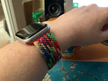 Correa de nailon trenzado para Apple watch, correa elástica de 44mm, 40mm, 38mm y 42mm, serie iWatch 3, 4, 5, se, 6