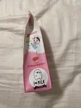 Estuche escolar de Corea para niños y niñas, estuche de lápices de leche inusuales, material escolar