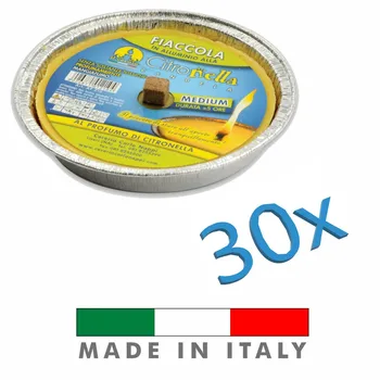 

PALUCART 30 Citronella Candle aluminum 16cm mosquito repellent