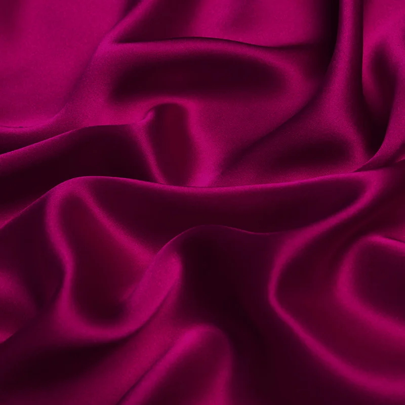 51 festival fuchsia Шелк Шармез Атлас 16 мм 114 см(4") Ширина фестиваль фуксия шелк тутового шелкопряда ткань № 51 - Цвет: 51 festival fuchsia