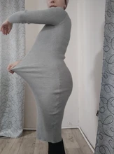 Sweater Dresses Turtleneck Bottoming Long-Sleeve Slim Bodycon Autumn Winter Women Lady