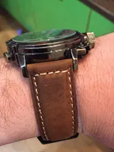 Hecho a mano Color a 4 accesorios de reloj Vintage Caballo Loco genuino de cuero 20mm 22mm 24mm 26mm correa de reloj y banda de reloj