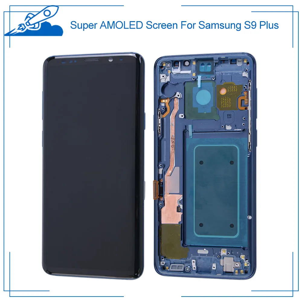 

For Samsung Galaxy S9 Plus G965F G965U G965W AMOLED Display With Touch Screen Digitizer Assembly Replacement Parts Burn-Shadow