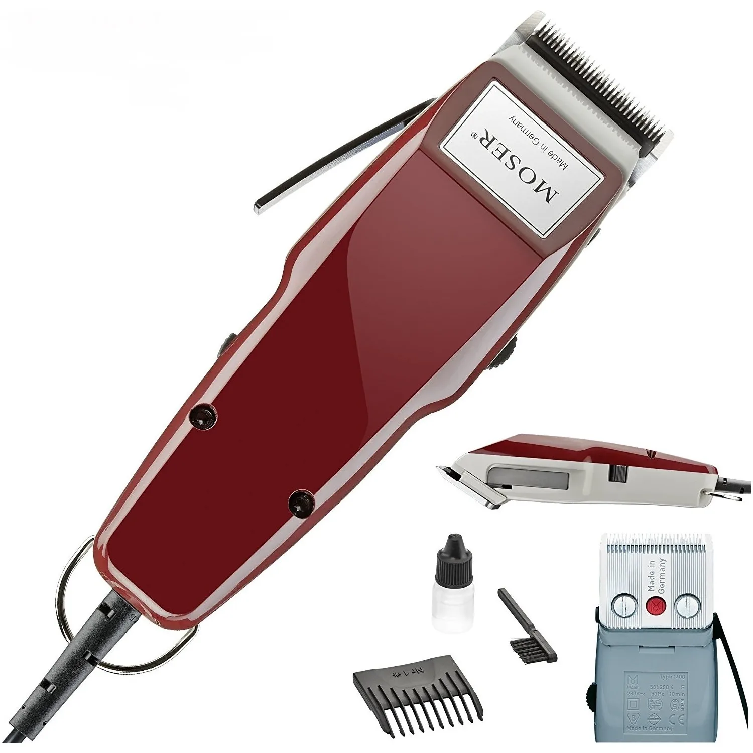 Moser barber professional hair clipper man electric hair clipper haircut  trimmer compatible trimmer moser 1400 Made In Germany - AliExpress