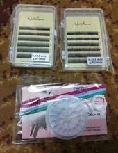 NATUHANA-Extensión de pestañas en la parte inferior, suaves y naturales individuales, para debajo de las pestañas, mezcla de 5 a 7, de visón sintético, para maquillaje