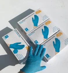 Gants en Nitrile/vinyle en plastique (100 pièces/50 paires) 