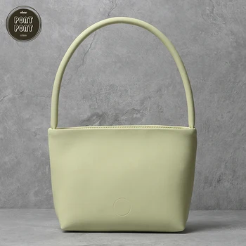 

Genuine Leather Handbag Female Shoulder Bag For Women Ladies Office Casual Handbag Concise Stylish Bag Designer sac a main femme