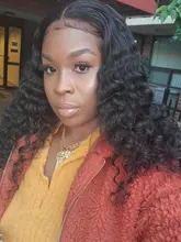 Pelucas de cabello humano brasileño para mujeres negras, 28, 30, 40 pulgadas, barato, con encaje Frontal 13x4, rizado, sin pegamento, Remy