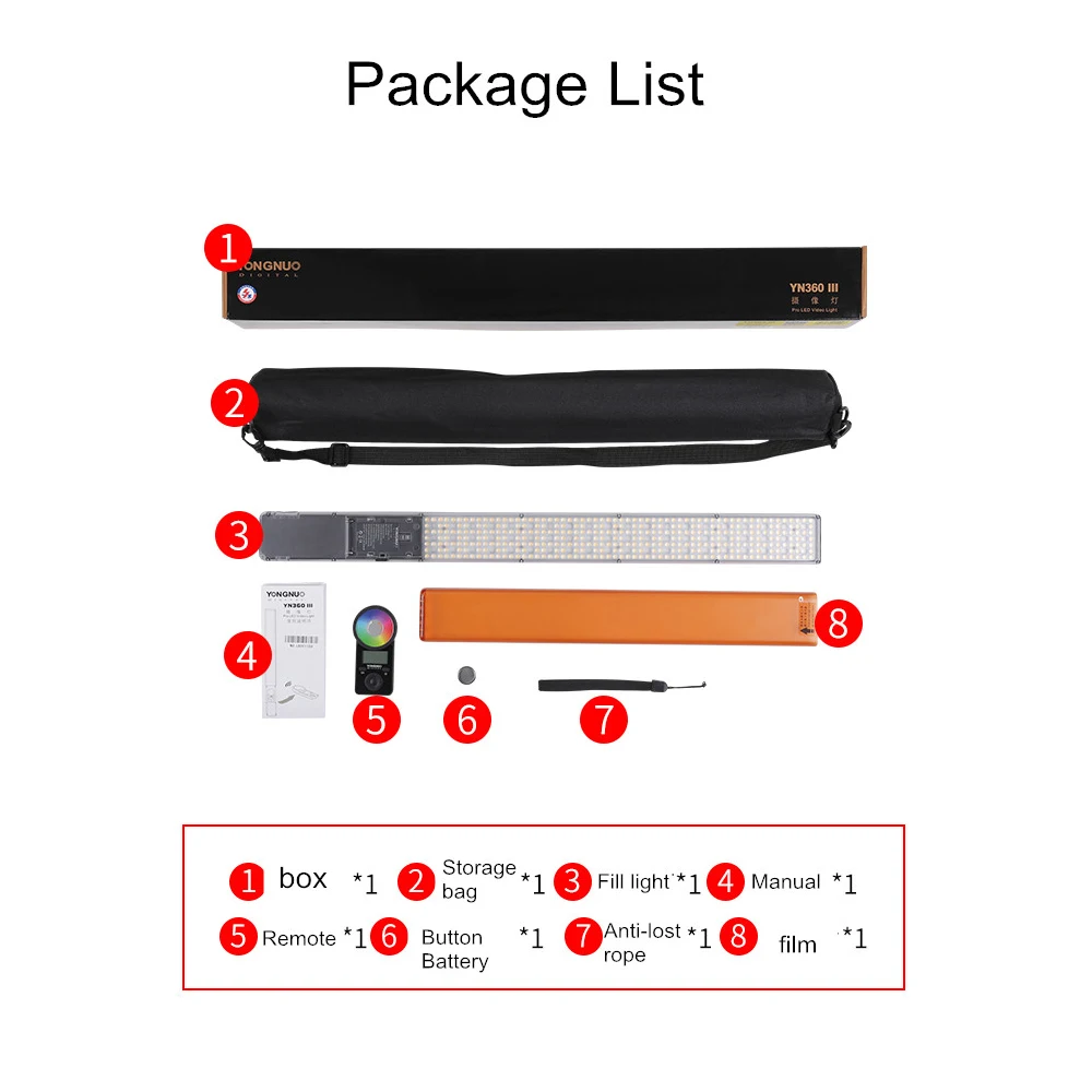 YONGNUO YN360 III YN360III Handheld Stick LED