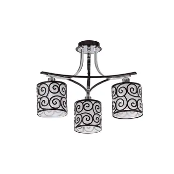 

Ceiling Conch 3 lights Chrome + Wenge