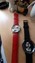 Disney-Reloj de pulsera de cuarzo de Mickey Mouse para niños y niñas, a la moda cronógrafo de estilo coreano, sencillo, resistente al agua, con hebilla