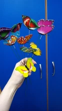 Butterfly Stakes Pots-Decoration Planter Flower Garden Yard 5/10bunch-Of-Butterflies