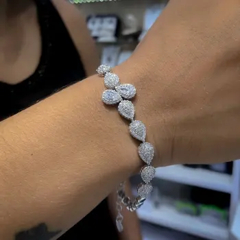 

Diamond Work Drop Watercourse Silver Bracelet