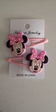 Disney serie Clip Mickey Minnie de pelo de los niños Clip niña horquilla de pelo Clip accesorios de dibujos animados flequillo de Clip no daño pelo regalo