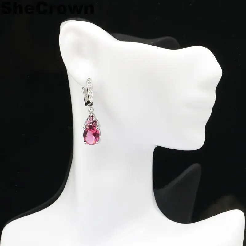 Серьги из серебра с искусственным цирконием 32x8 мм|wedding silver earrings|silver wedding earringswedding