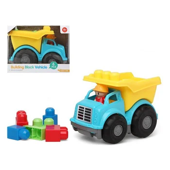 

Truck building blocks sets 114607 blue yellow (6 Pcs)