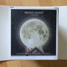 Night-Light Moon-Lamp Touch-Switch Bedroom-Decoration LED Birthday-Gift 3d-Print Rechargeable