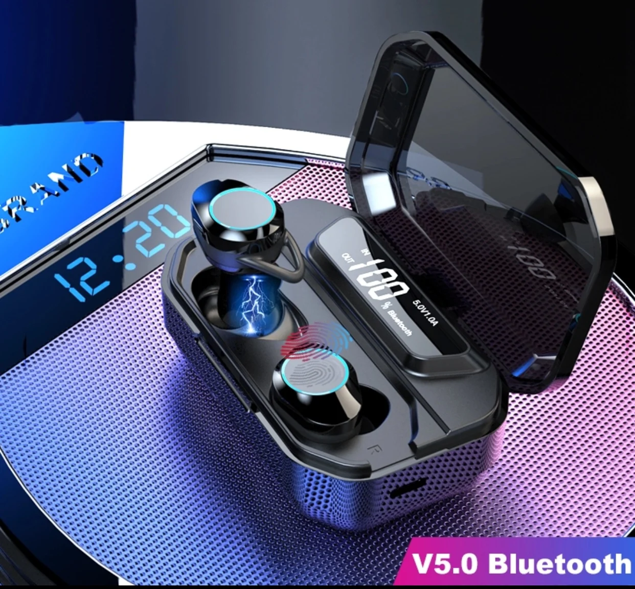 G02 TWS Bluetooth наушники беспроводные с тяжелыми басами сенсорное управление стерео