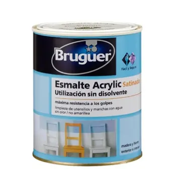 

ENAMEL ACRYLIC SATIN WHITE PERMANE 4LTS BRUGUER 1502