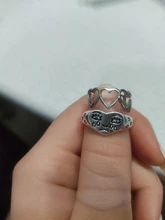 Anillo abierto Ajustable con forma de corazón ahuecado, color dorado, joyería de amor para mujer, regalos para chica