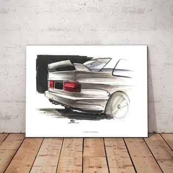 

BMW E30 M3 Side-Decorative Metal Poster