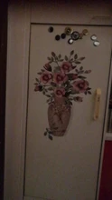 Vase Wall-Stickers Flower Room-Decoration Bedroom Living-Room Pvc Vinyl Chinese-Style