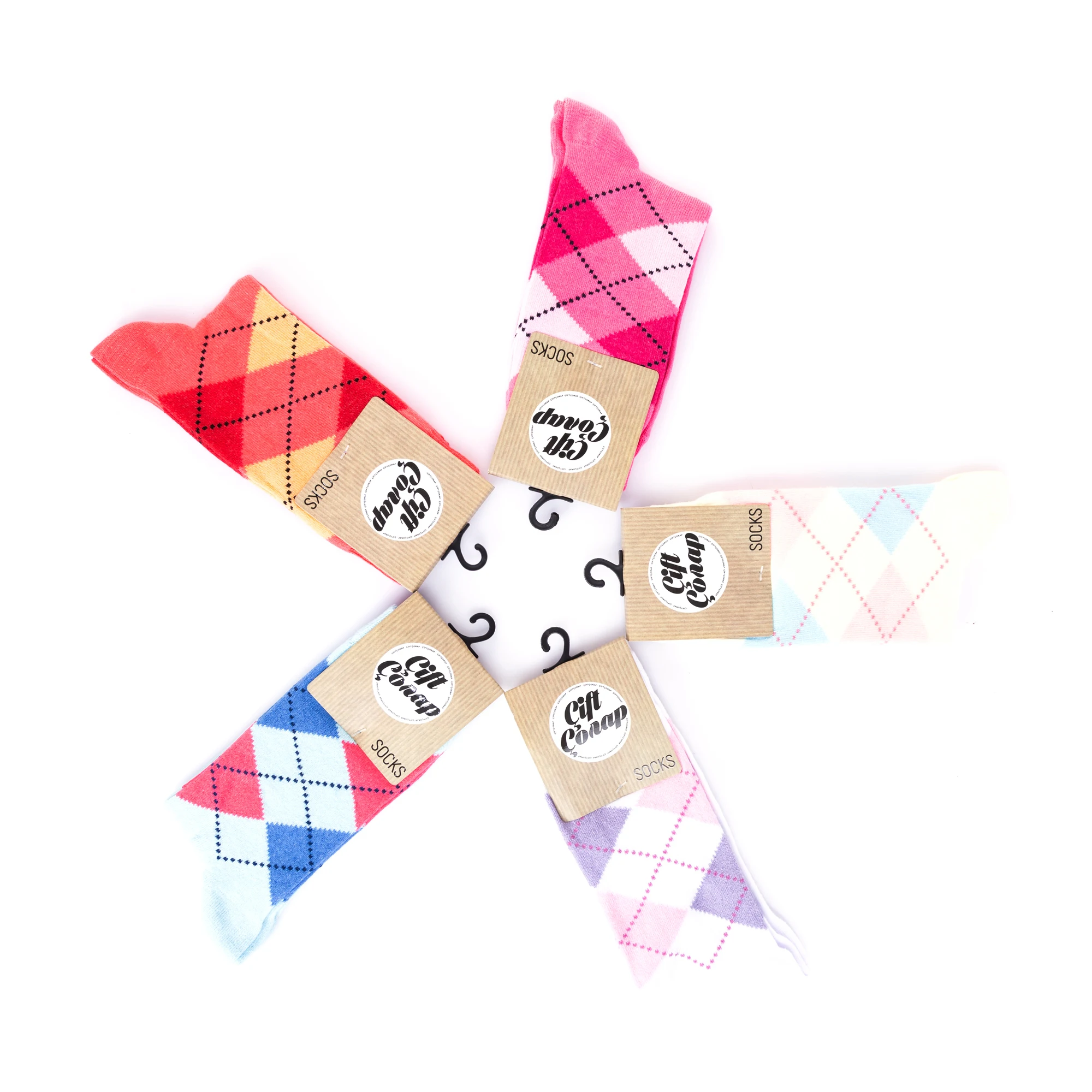 Женские носки-женские носки недорогие-6 пар женских носков-женские носки-цветные носки