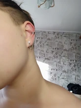 Pendientes Punk sin Piercing para el cartílago, pendientes con Clip para la oreja, para mujeres y niñas
