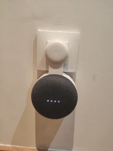 Soporte de pared de salida para Google Home Mini, soporte de montaje de pared para Google Home Mini (1ª generación), gestión de cordón para Google Mini, altavoz inteligente