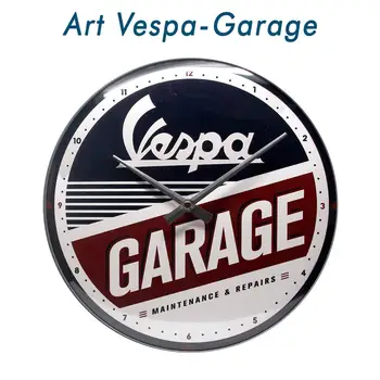 

Wall Clock vintage style Art Garage Dia 31 cm. FREE SHIPPING